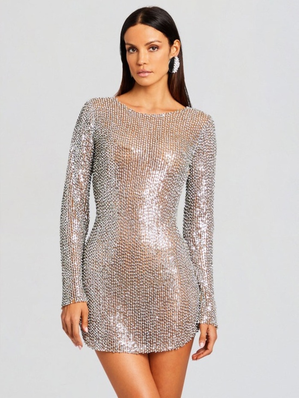 Retrofete Malaya Sequin Embellished Dress Size Medium $1198